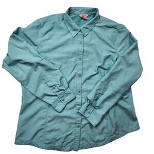 Duluth Trading CoolPlus Top Womens Medium Shirt Snap Outdoor Lightweight Hiking